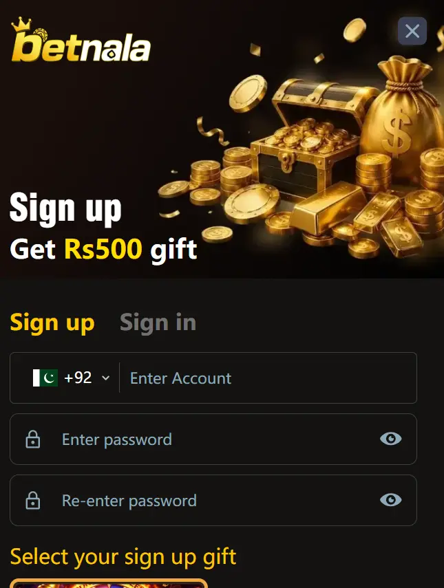 BetNala signup