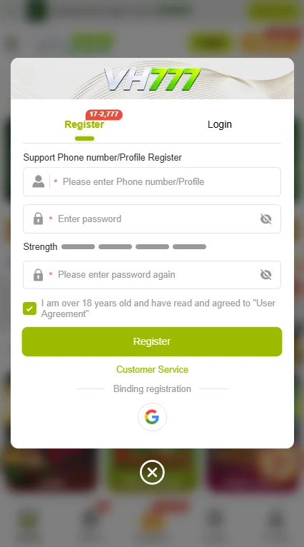 VH777 LOGIN